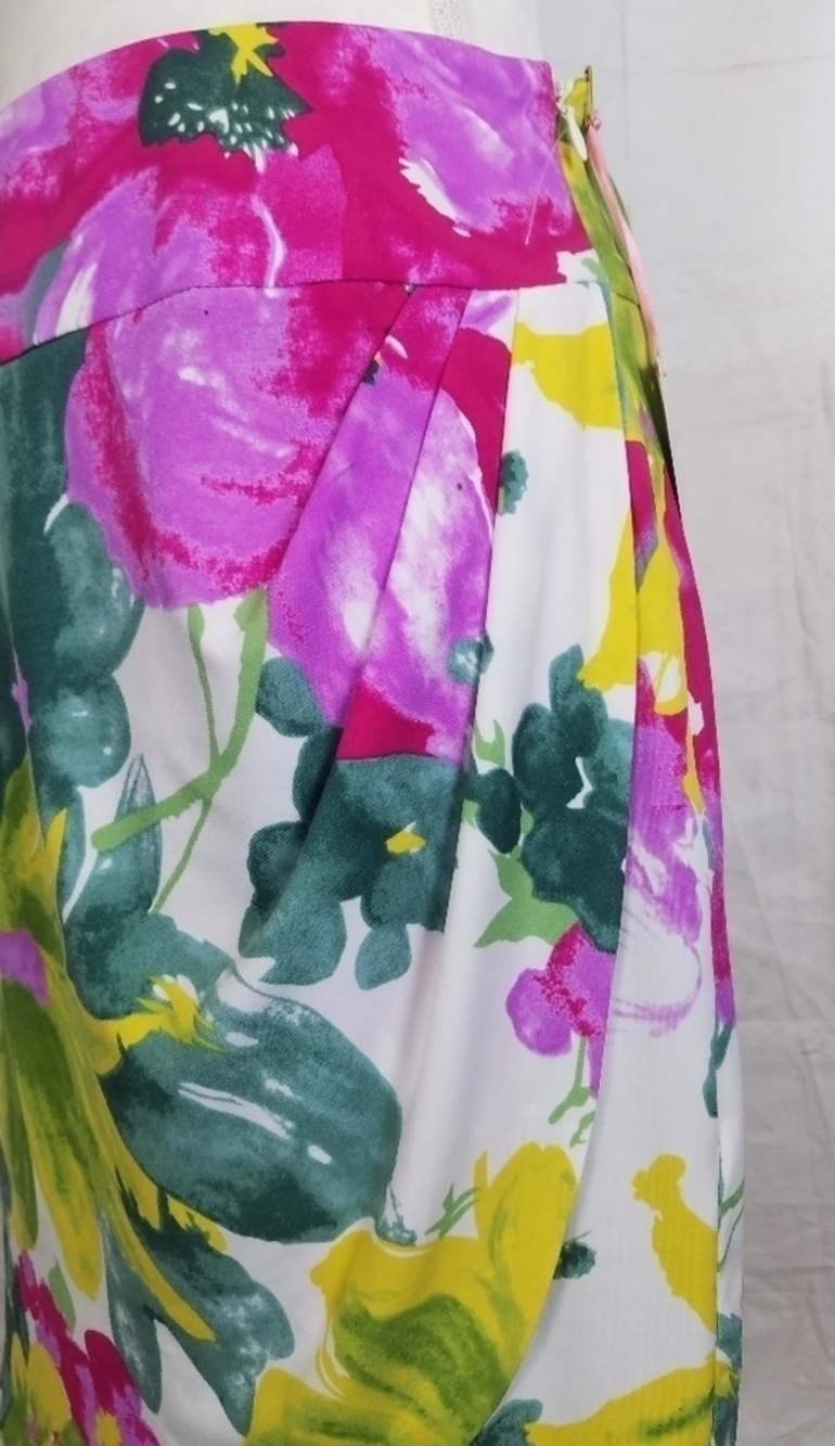 - Kelly & Diane floral faux wrap colorful skirt - Picture 12 of 13